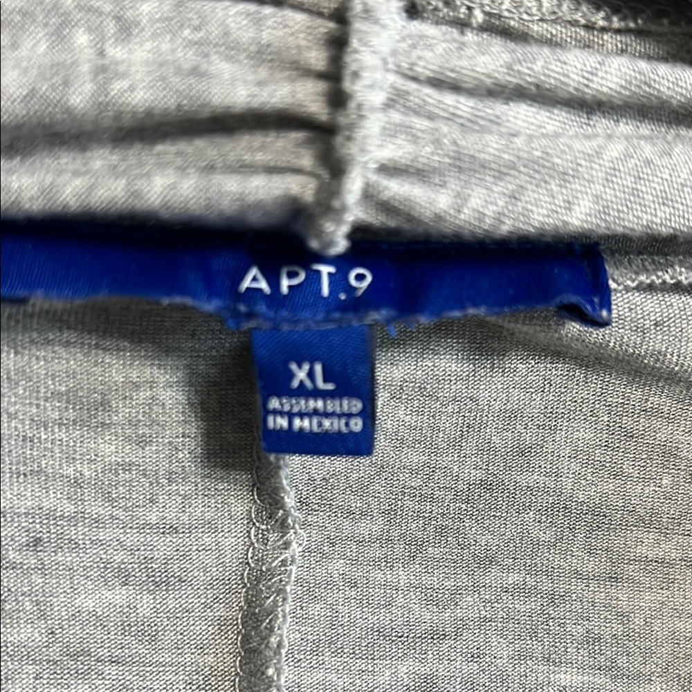 Gray Open Front Cardigan - Picture 4 of 4